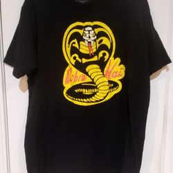 COBRA KAI SHIRT L VGC KARATE KID LARUSSO LAWRENCE