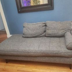 Gray Loveseat with Chaise