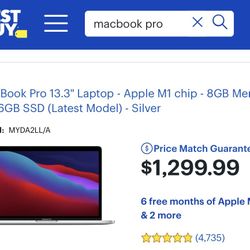 MacBook Pro 13 inch 8g 256g With M1 chip 