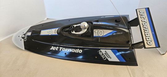 Nikko Racing Boat Jet Tornado Remote Control Boat for PARTS or REPAIR 22” long