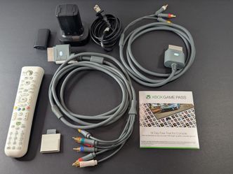 Xbox 360 Accessories - Cables, Battery Packs, Remote, Memory Card