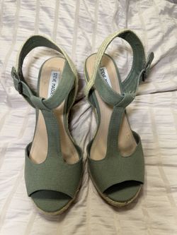 Steve Madden Espadrille Wedges sz 10