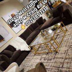 🙋‍♂️ Modular Sectional 👉Furniture Queen Bedroom, Dining Table Sets, Bunk Beds Avail 