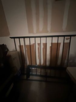 Black full size bed frame