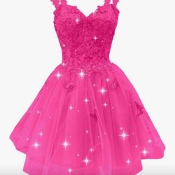 Butterfly Short Homecoming Dresses 