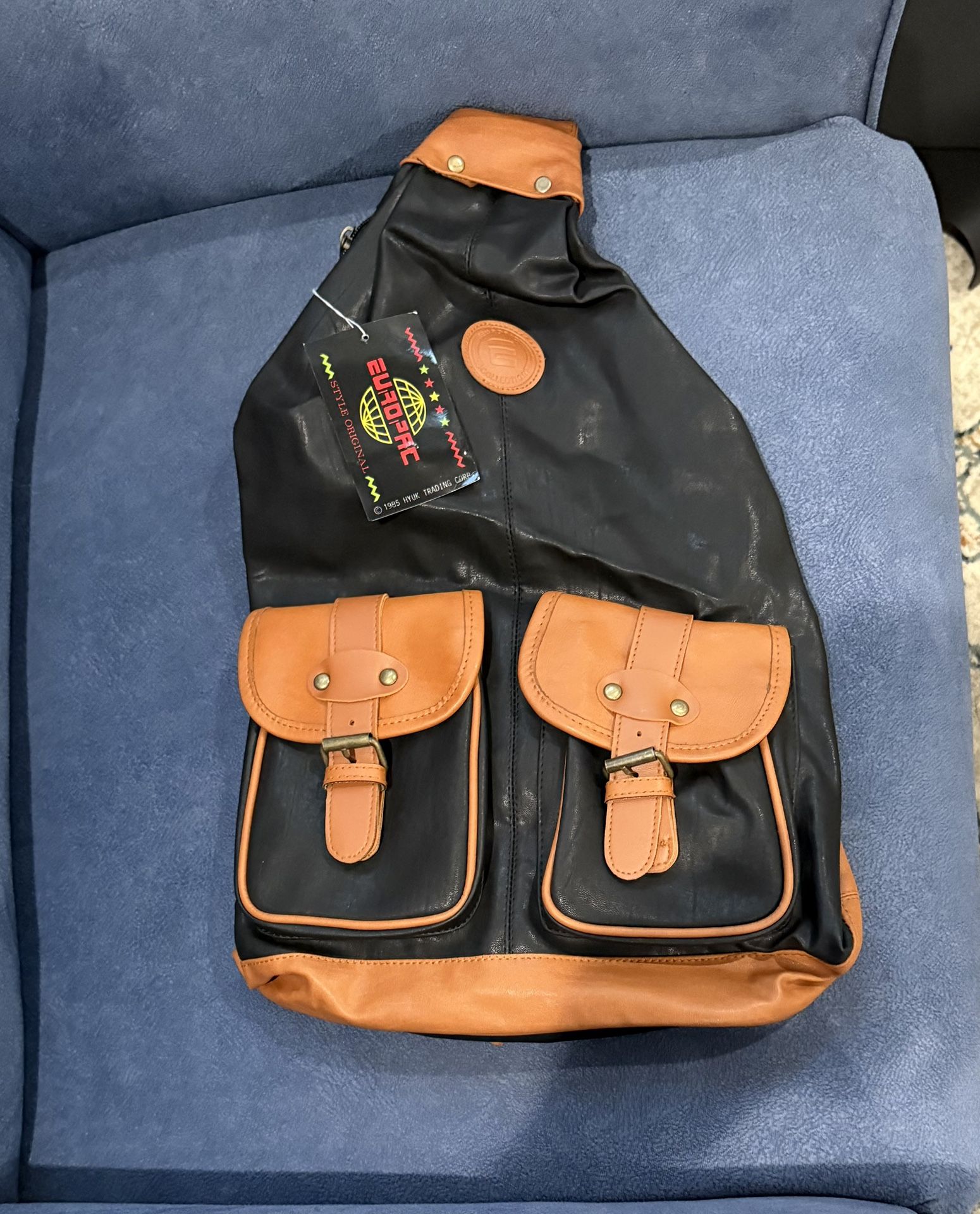 Classic Tan Sling Backpack – Style No. 94-E by Buxom USA