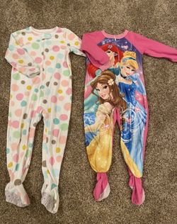 Toddler Girls 4T fall pj lot