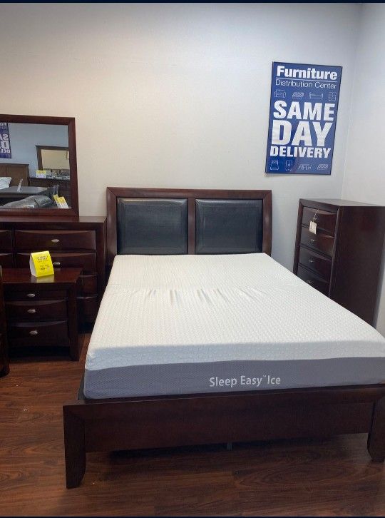 COMPLETE BEDROOM SETS IN QUEEN OR KING!!!JUST $1 GETS IT DELIVERED TONIGHT!!! 101 DAYS TO PAY WITH NO INTEREST!!!