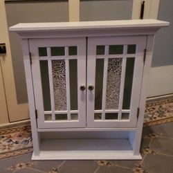 Small White Bath or Kitchen Cabinet 