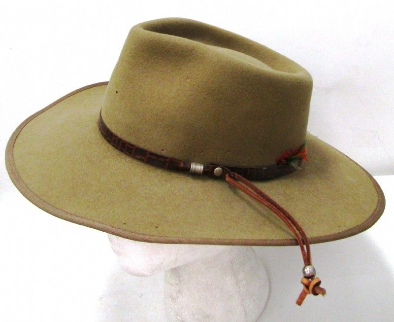 Stockman's Pure Rabbit Fur Felt Outback Hat Sz.7