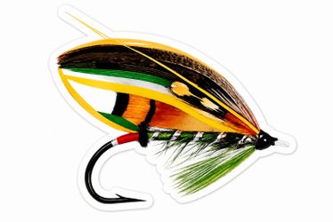 4.5” Fly FiShing Salmon Jock Scott Trout Sticker Rainbow Brown Trout Fish