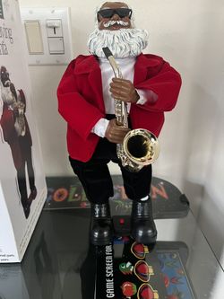 Holiday Home Sax Playing Santa - Vintage