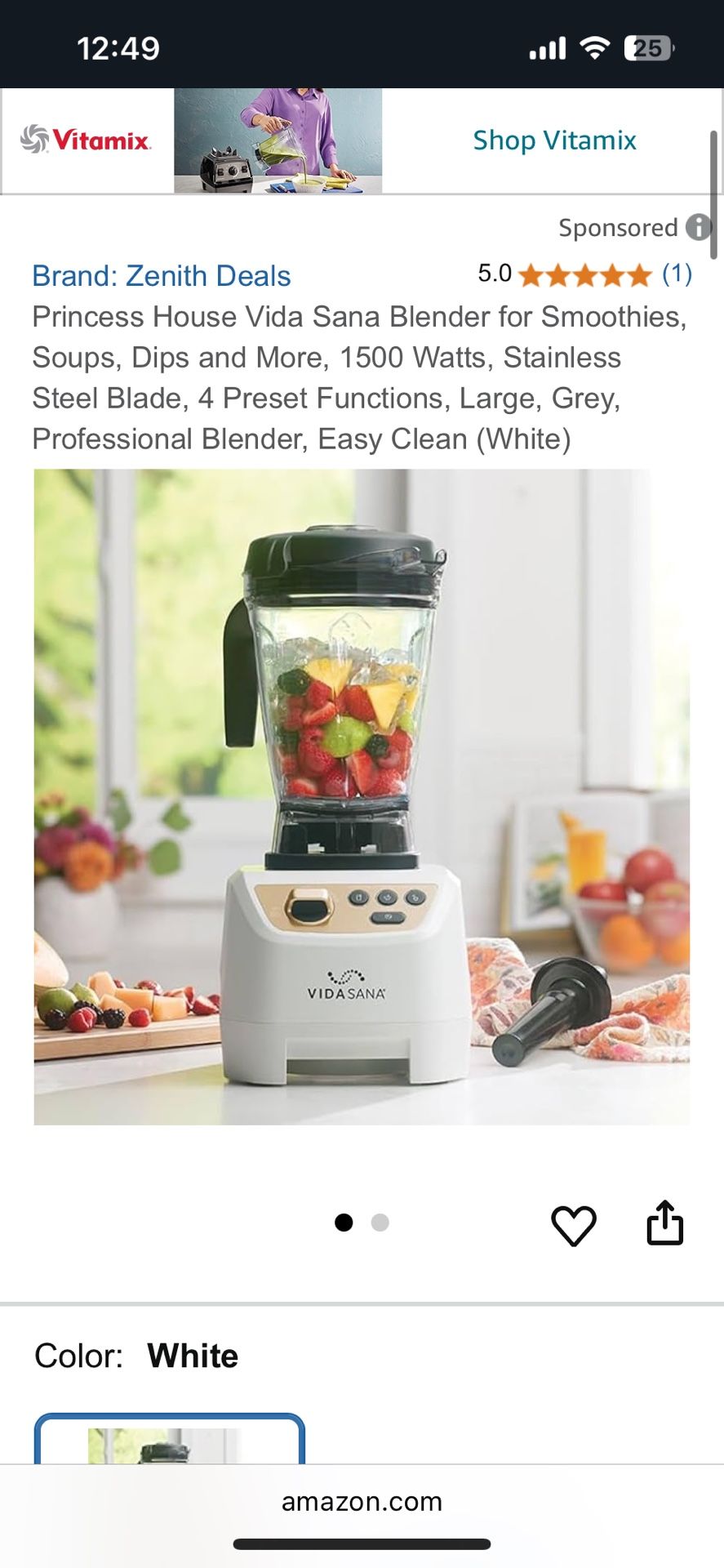 Licuadora Princess House Blender