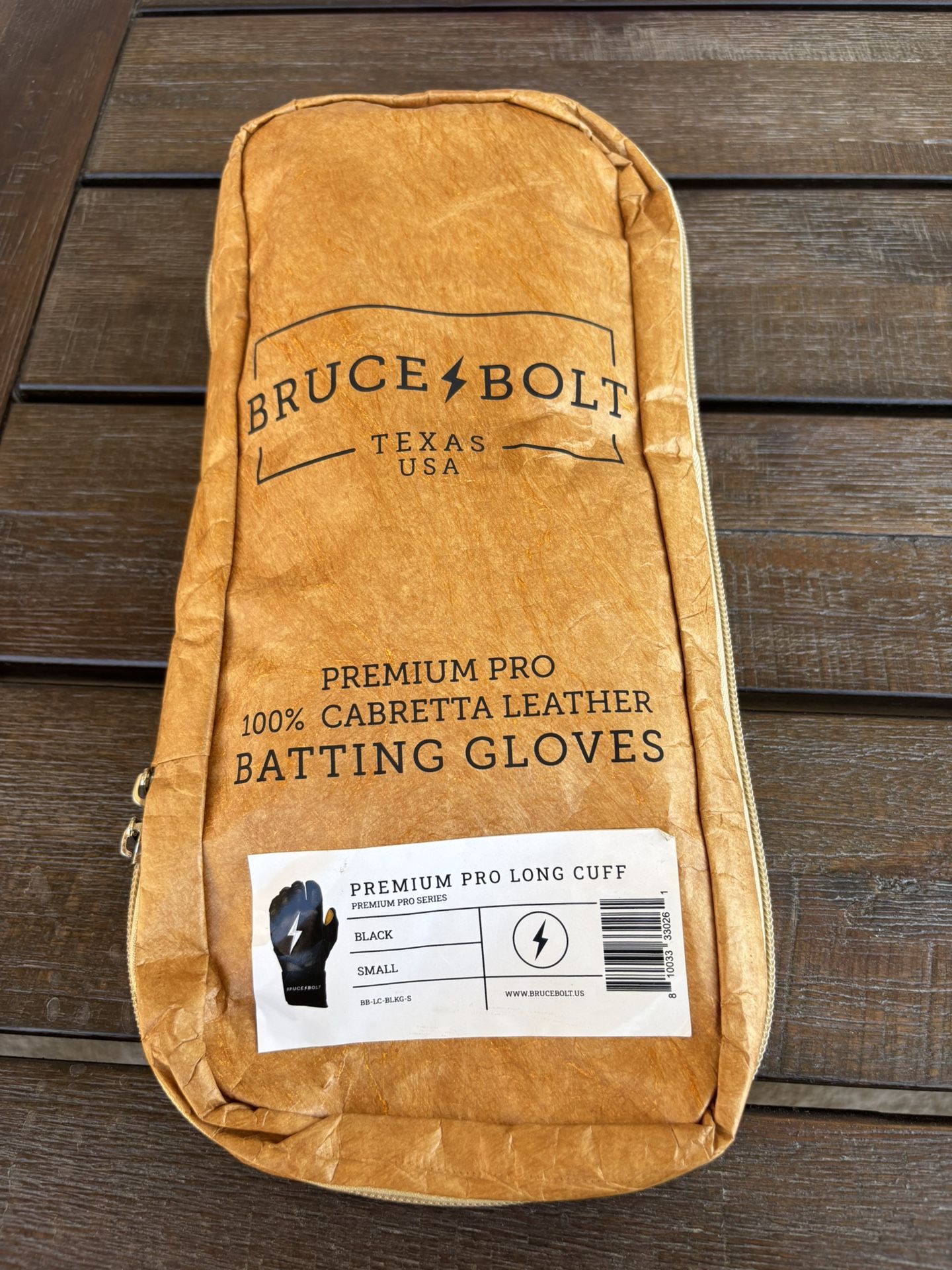 Bruce Bolt Batting Gloves Size Small $60