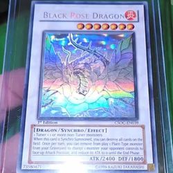 1st Edition Ghost Rare Black Rose Dragon Yugioh