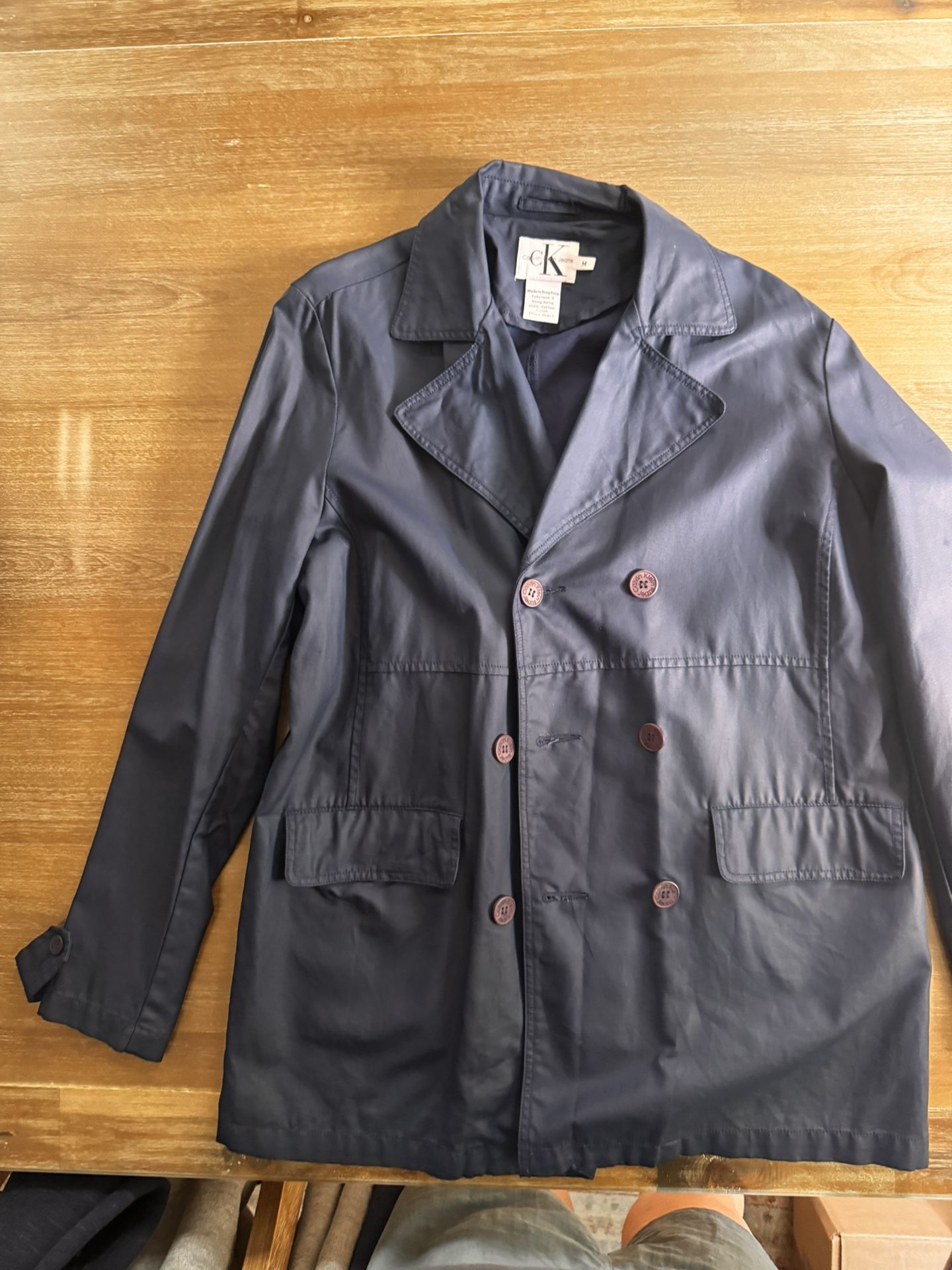 Vintage Calvin Klein Water Resistant pea coat style lightweight Med Women’s