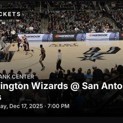 I sell 3 tickets for the Washington Wizards vs San Antonio match  Spurs