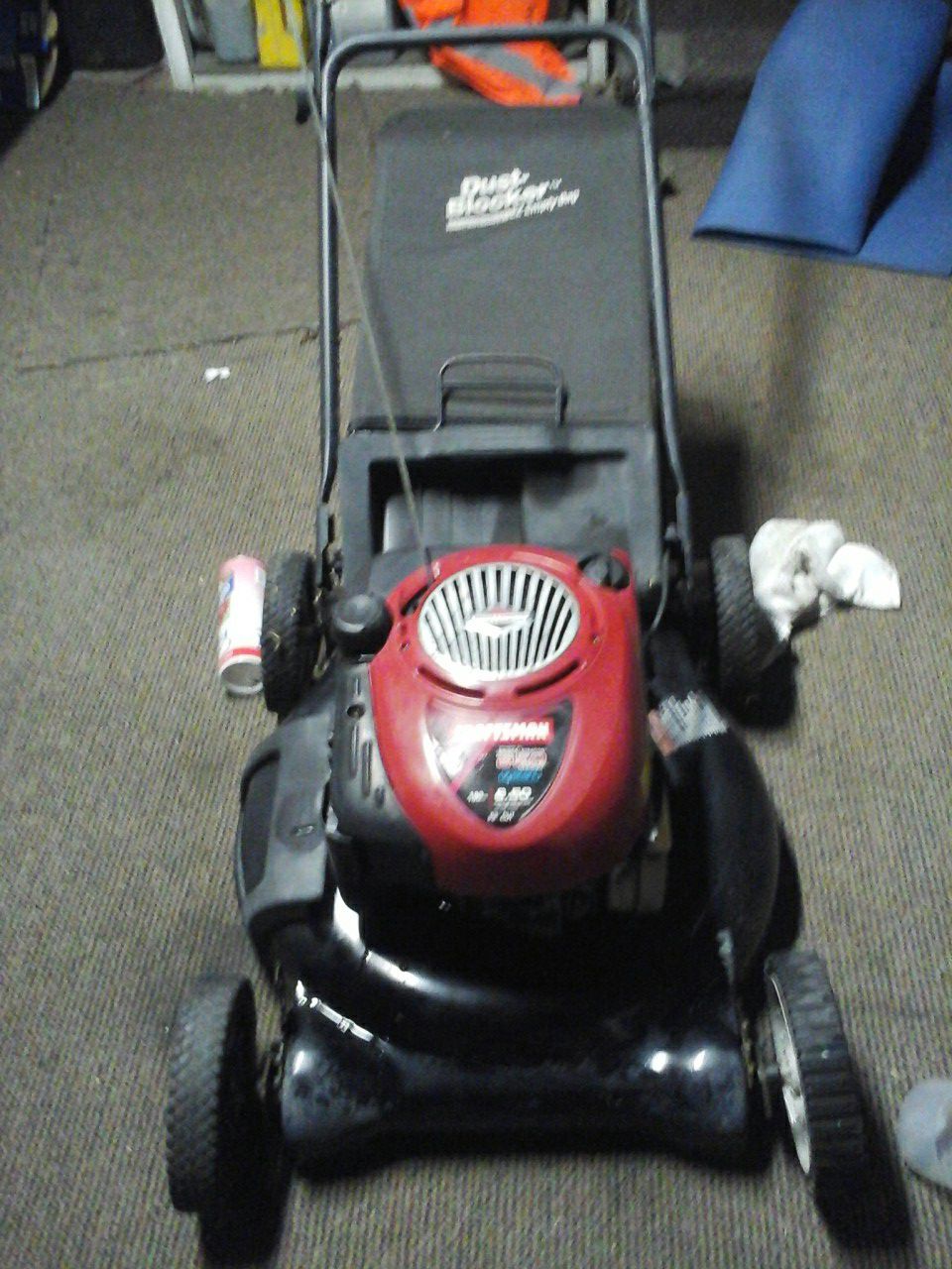 CRAFTSMAN 6.5 HP.WITH BRIGGS AND STATON ENGINE RUNS PERFECT.1 DAY SALE FOR 125.00