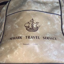 Genuine Leather Vintage Newark Travel Service Bag