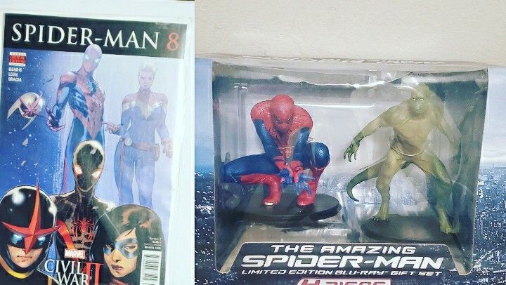 Amazing Spiderman Movie Figure, 《W/Comic Book!