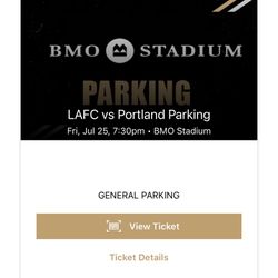 LAFC Vs Portland Parking Only