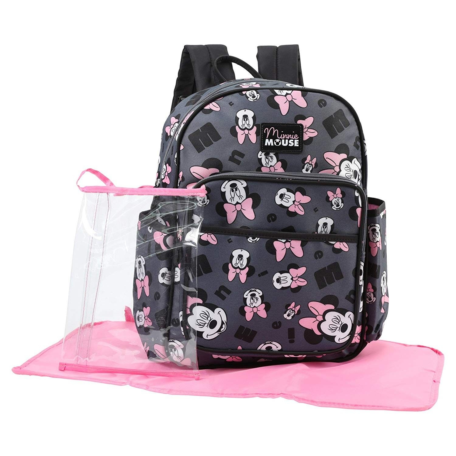 Minnie Mouse Design Diaper Backpack Bag By Disney New