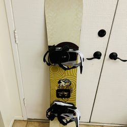 151cm Women’s Snowboard with New Bindings