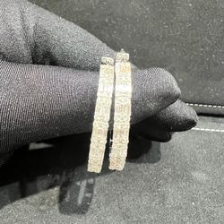 💎✨ LUXURY 14K WHITE GOLD DIAMOND HOOPS! 2.27ct Baguettes + 0.47ct Round Diamonds – STUNNING Sparkle