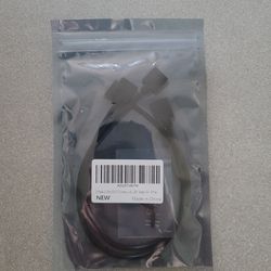 2-Pack 11.8in ARGB Extension Cable - Female to Female Splitter, Syncs PC ARGB Fans & LED Series (5V 3-Pin)