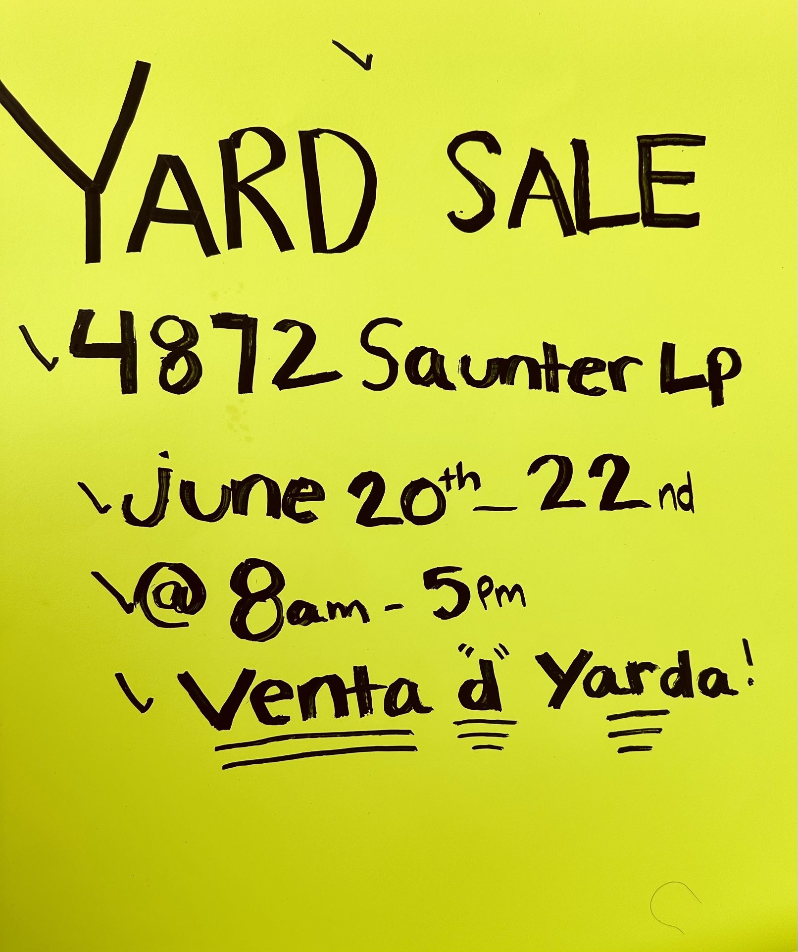 Yard Sale