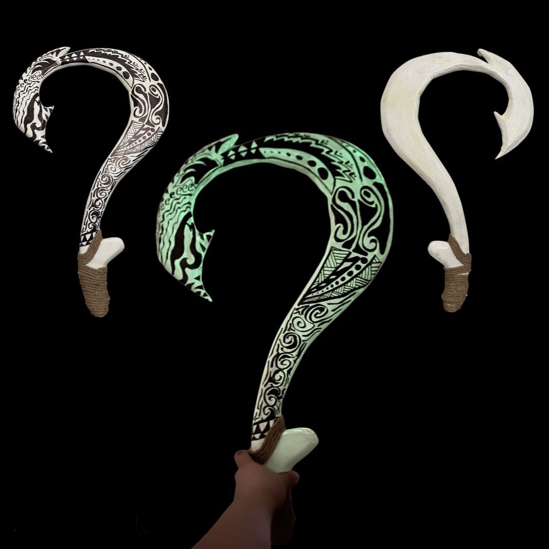 Moana MAUI HOOK DIY GLOW IN THE DARK