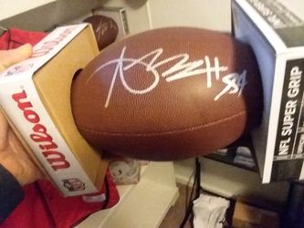 Antonio Brown autographed full size football