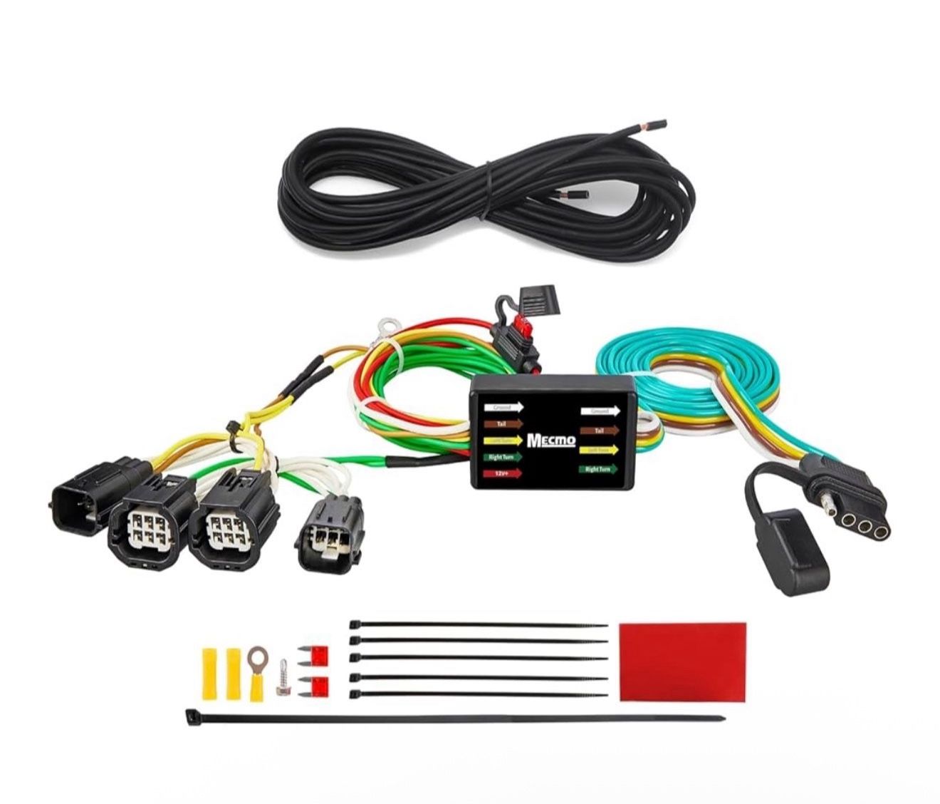 4-Way Flat Trailer Wiring Harness 56331 for 2011-2020 Dodge Grand Caravan, 2011-2016 Chrysler Town and Country, 2021-2022 Chrysler Grand Caravan, Plug