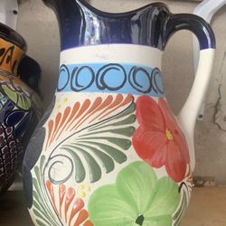 Large Ceramic Pitcher From Mexico
