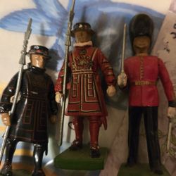 Metal British Men soldier's game pieces