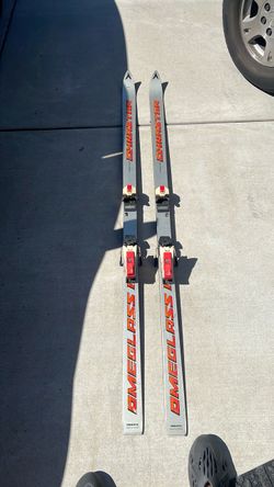 Vintage Dynastar Omeglass II Competition Skis + Marker Bindings – Made in France