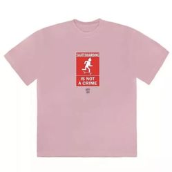 Travis Scott Cactus Jack Skateboarding Is Not A Crime Tee