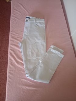 White Skinny Jeans —  Women's Stretch Skinny Sz 13/14