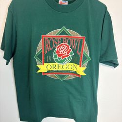 Vintage Oregon Rose Bowl T Shirt Single Stitch Made In USA Large