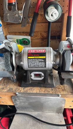 Craftsman 6 inch bench grinder with light