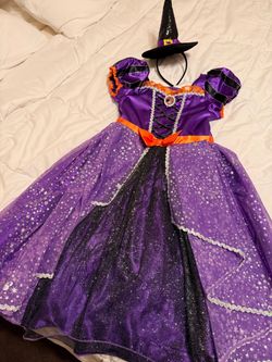 Minnie Mouse Witch Halloween Costume with Hat