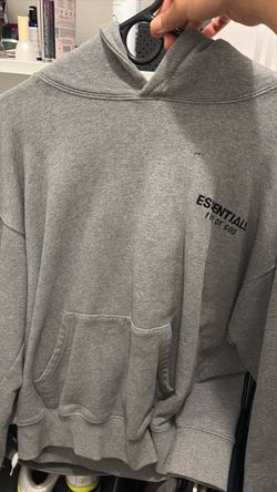 grey essential hoodie