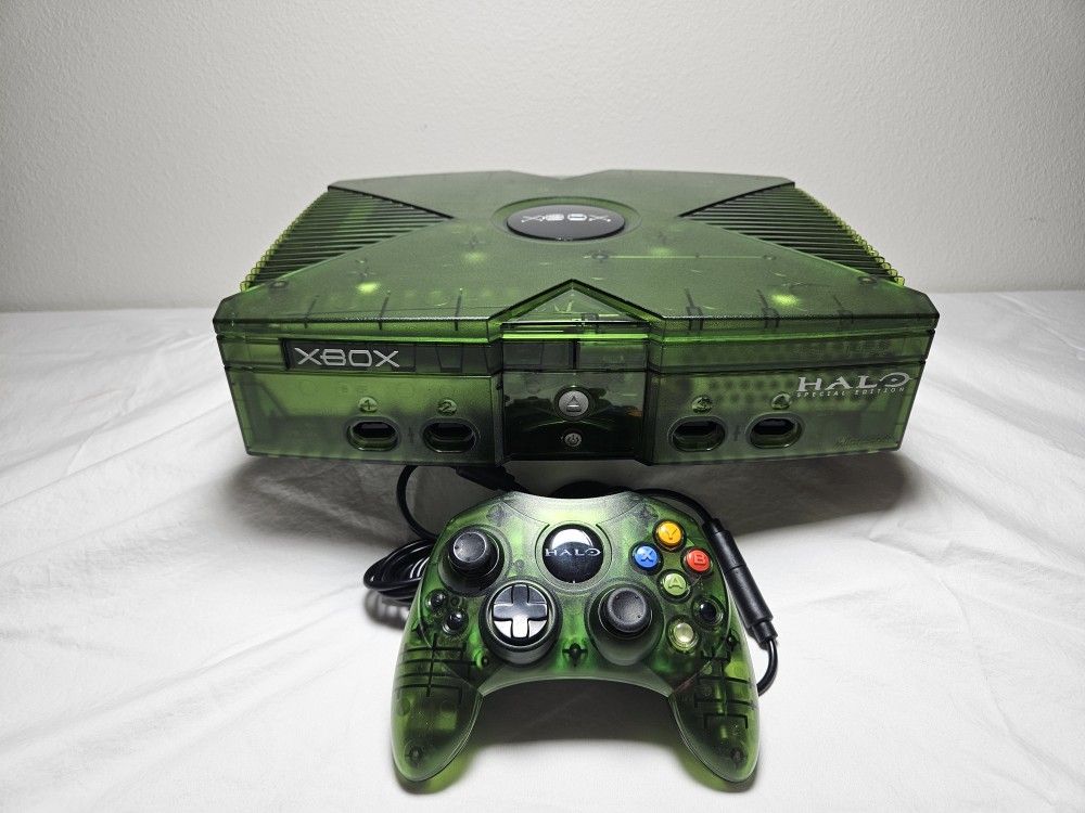 Custom Special Edition Halo Green Original Xbox Loaded 2TB Hard Drive 