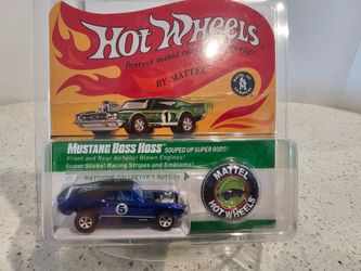 Hot Wheels RLC Spoilers MUSTANG BOSS HOSS Spectraflame Blue Limited /8000 Mint