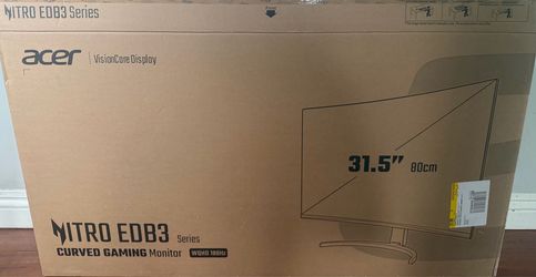 Acer Nitro 31.5” Curved WQHD 180Hz Gaming Monitor – Excellent Condition