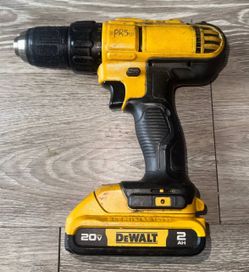DeWALT DCD771 20V MAX 1/2" Cordless Drill Driver w/ 2.0Ah Battery Tested