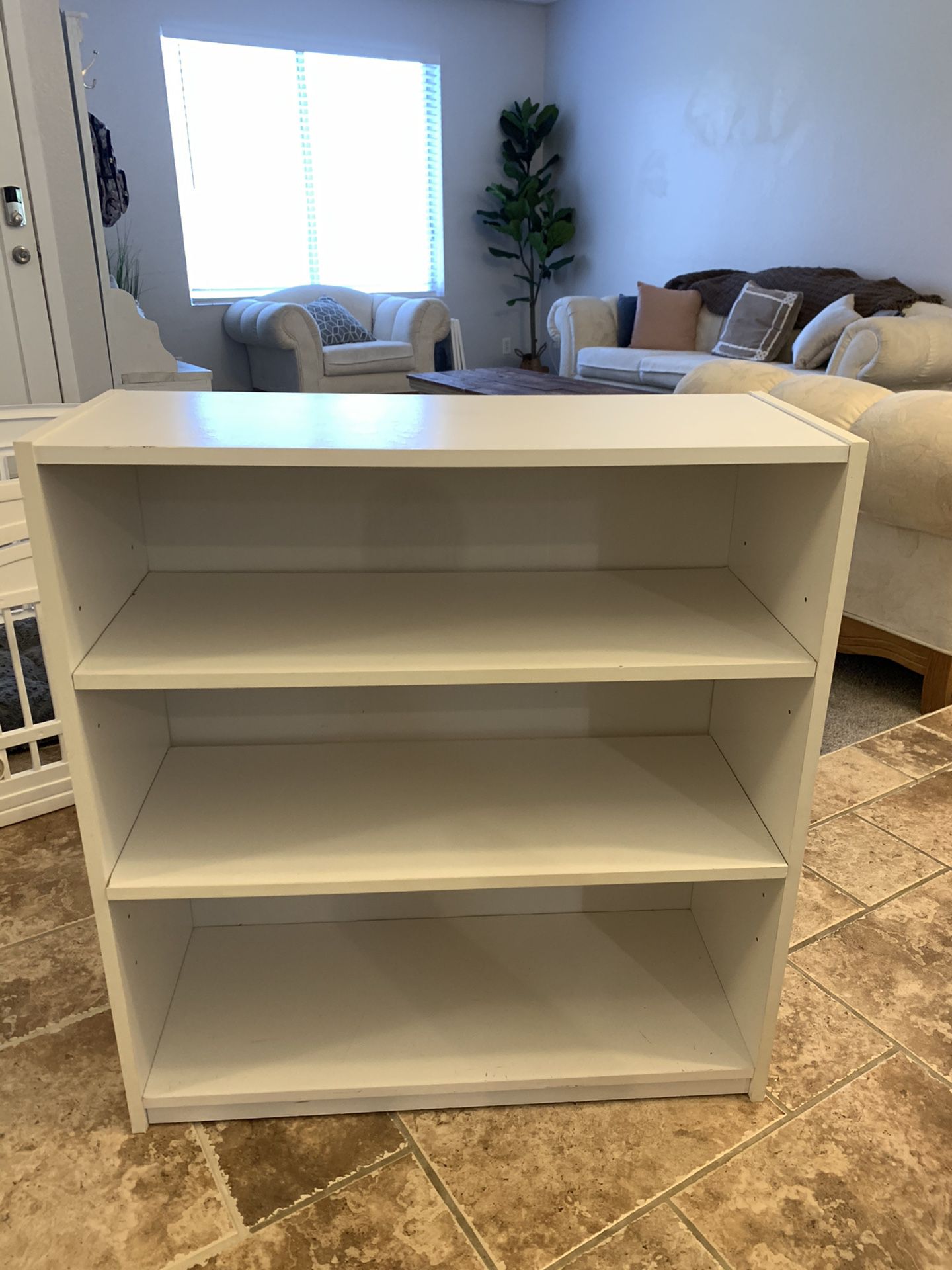 White 3 Shelf Bookcase