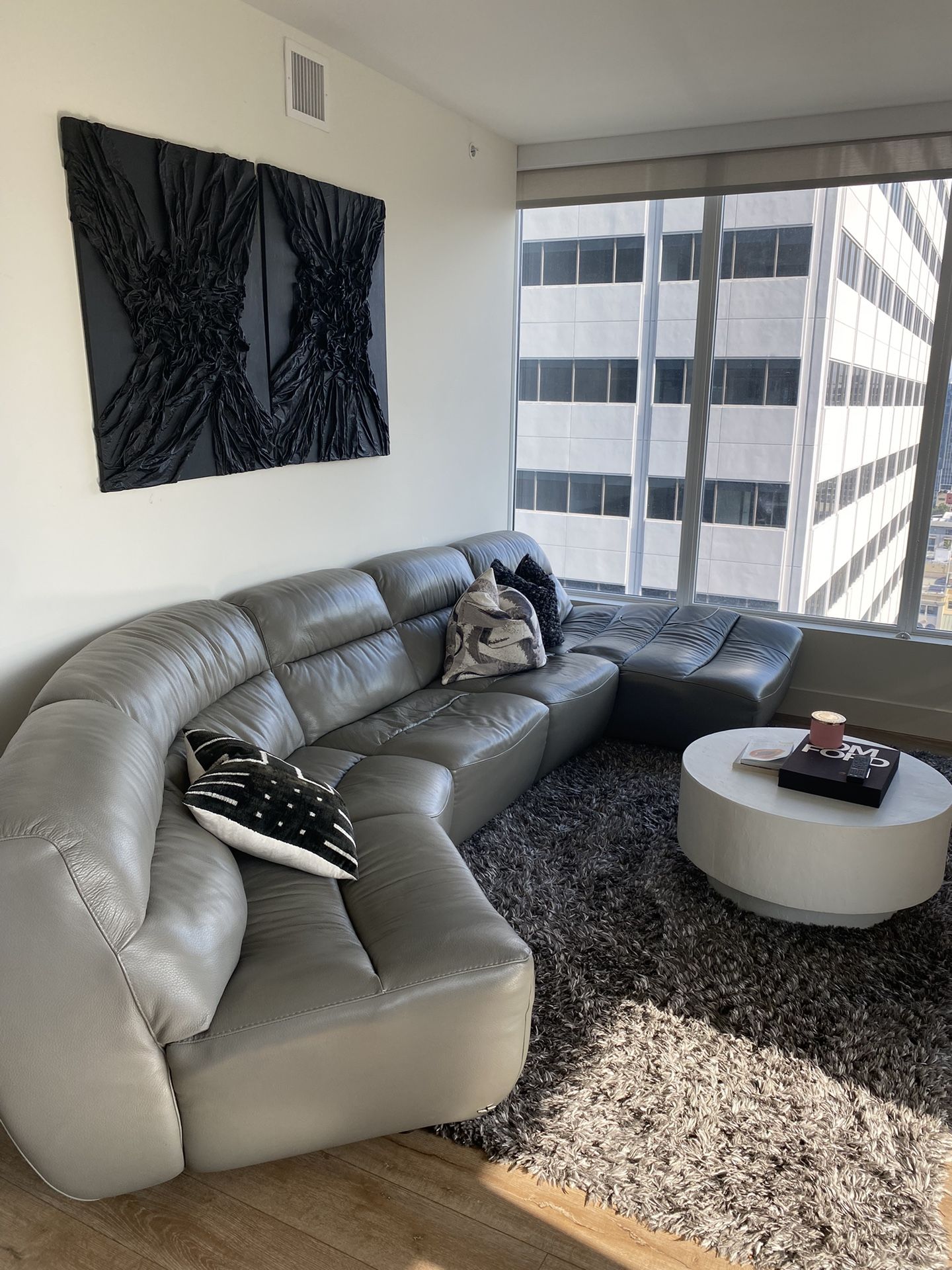 Authentic Italian Leather Couch