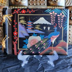 VINTAGE LACQUERED JAPANESE SCRAPBOOK 