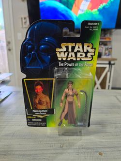 Star Wars POTF Princess Leia Organa As Jabba's Prisoner Action Figure
